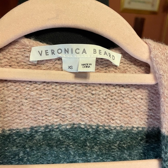 Veronica Beard Elizabeth Marled Striped open from Cardigan Size XS Retail $459 - Picture 7 of 11
